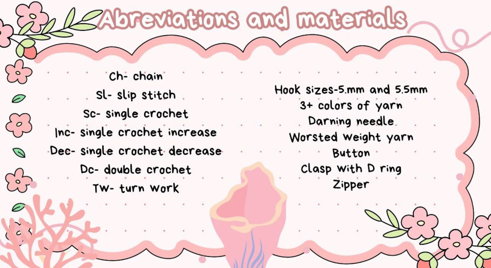 Crochet Fish Bag Pattern