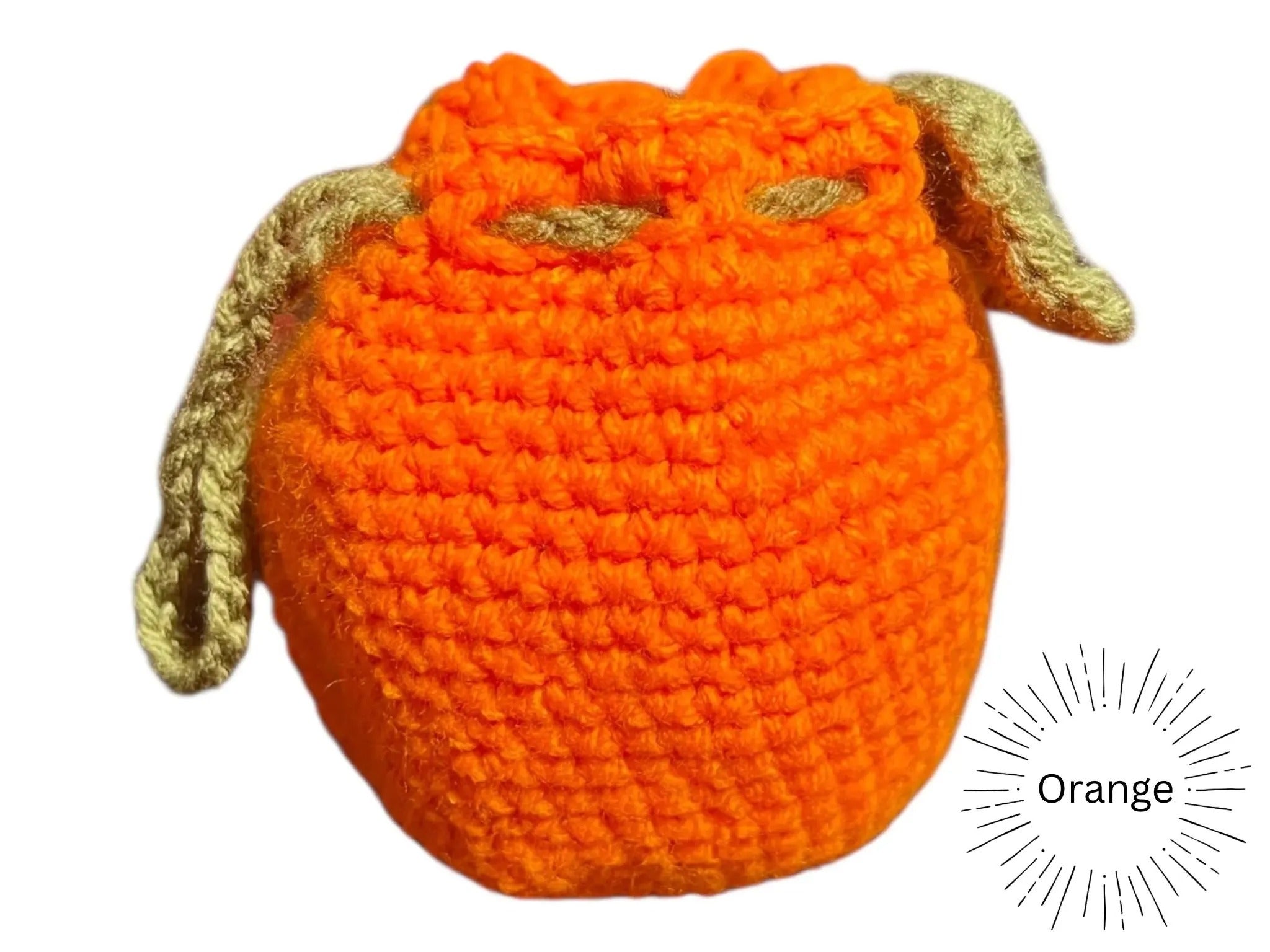 Crochet Fruit Bag – Handmade Acrylic Drawstring Pouch