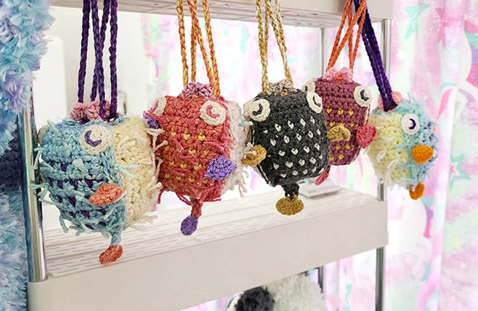 Pufferfish Purse | amigurumi fish - drawstring bag pattern