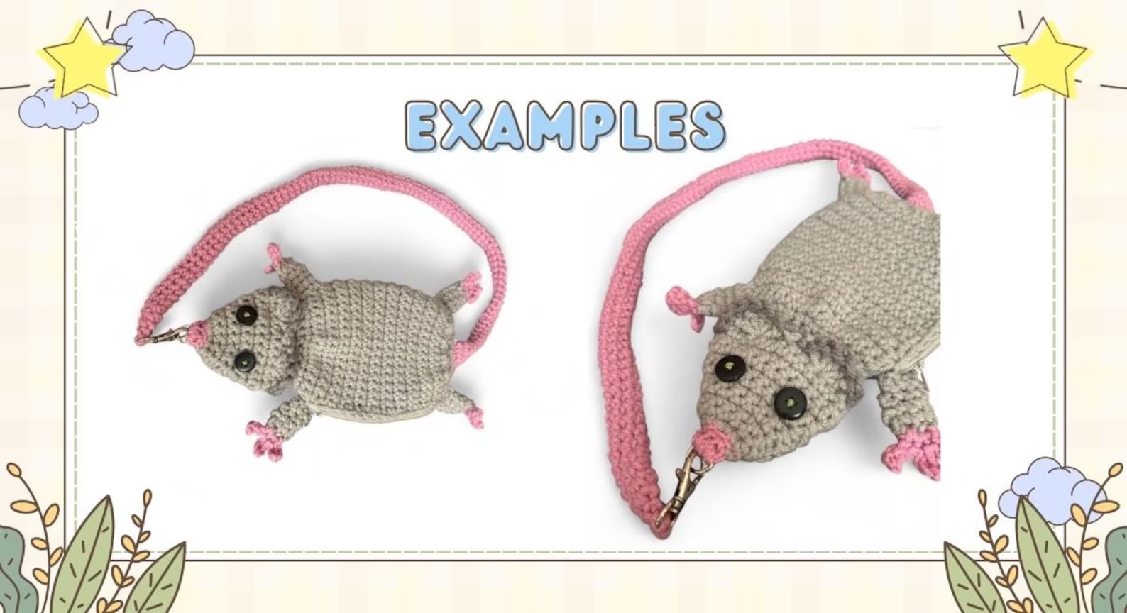 Crochet Rat/Opposum Bag Pattern - Image 3