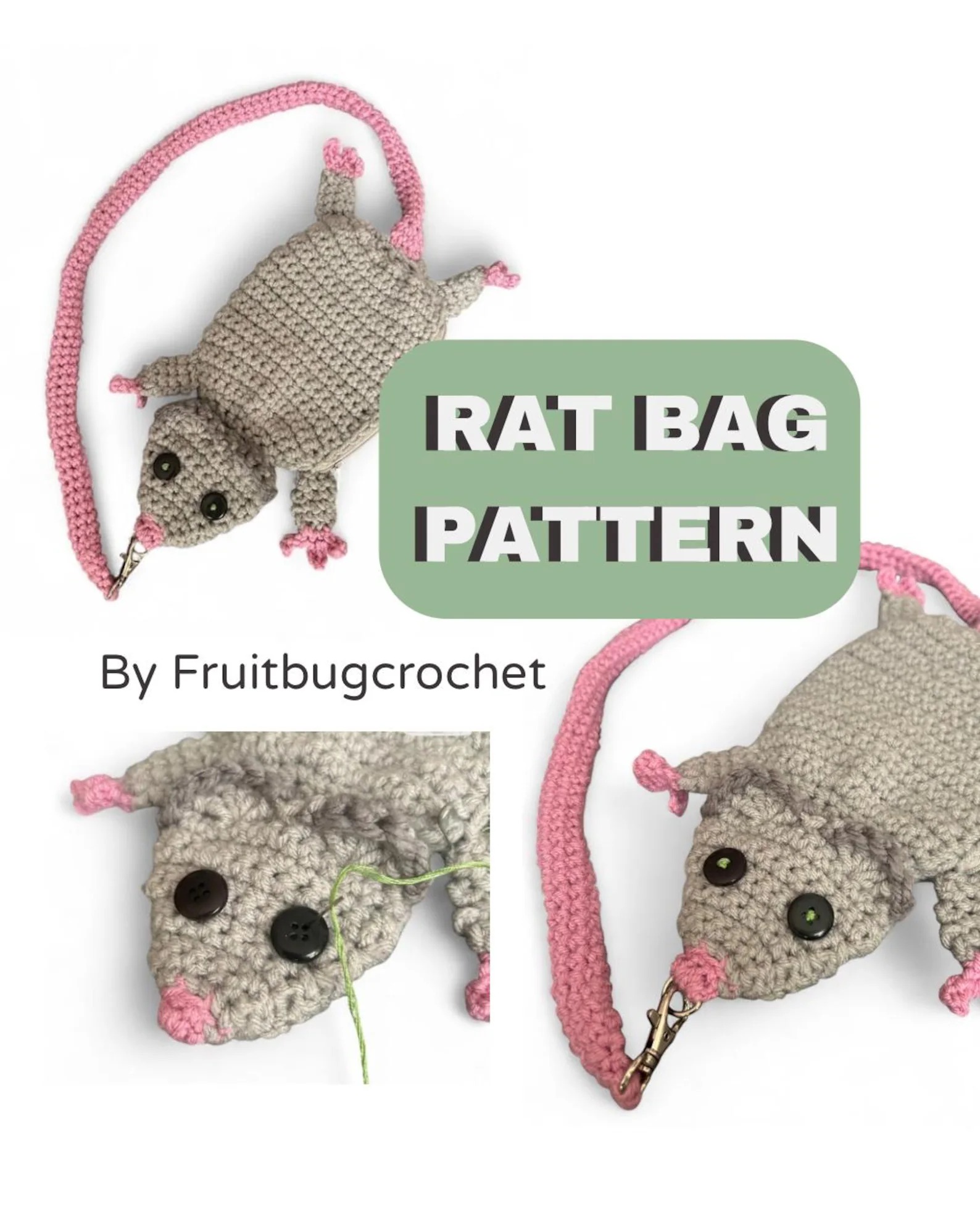 Crochet Rat/Opposum Bag Pattern